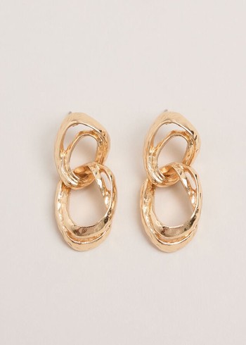 Phase Eight Drop Circle Jewellery Gold Canada | RQJAWE-462